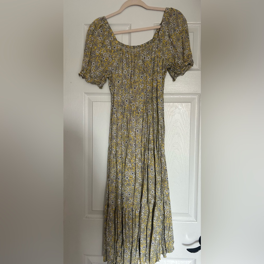 JCREW factory Yellow Floral Dress